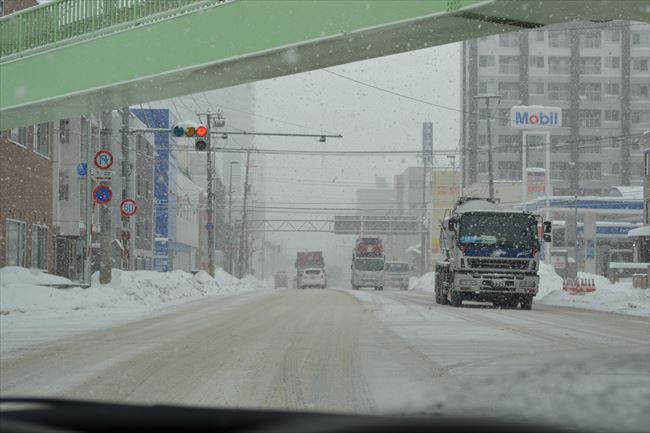 雪の札幌市