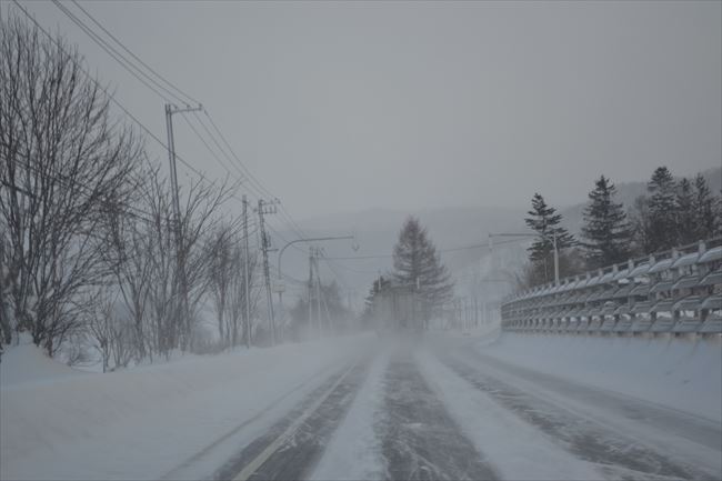 北海道での追い越し